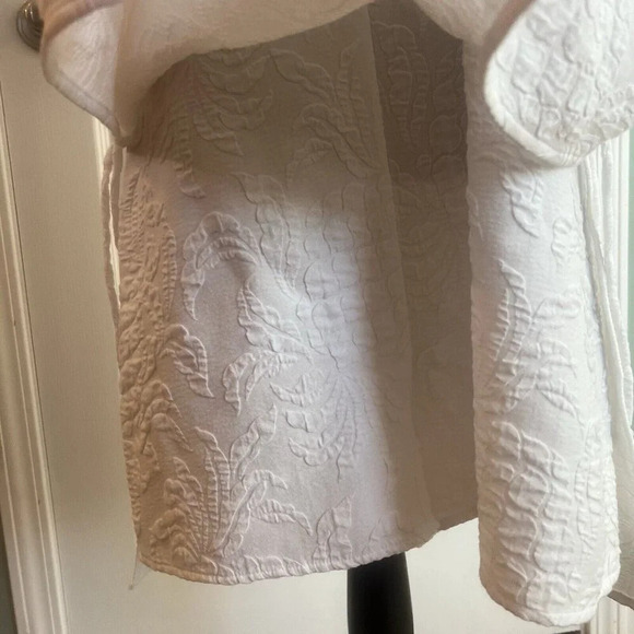 Lilly Pulitzer Zoya Ruffle Romper White Pineapple Pucker Jac Dress Size 14 - Picture 5 of 6